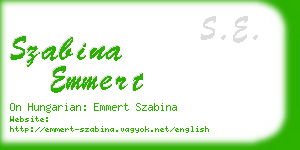 szabina emmert business card